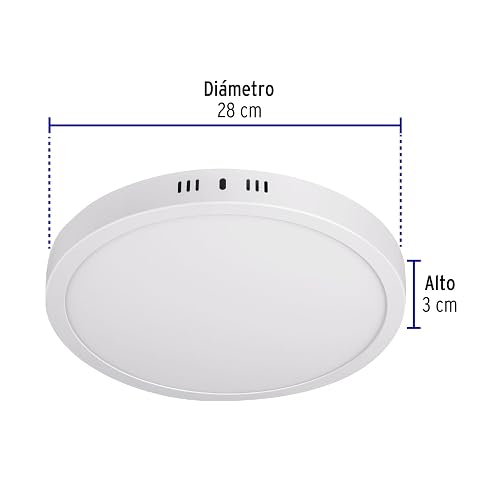 Volteck PLA-209L Plafón Redondo de Leds 24 W
