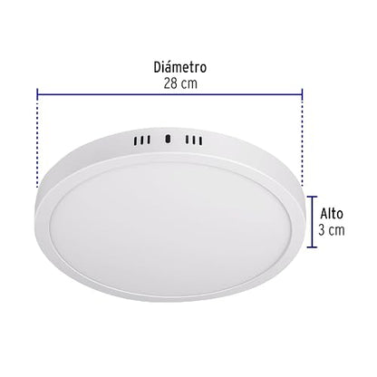 Volteck PLA-209L Plafón Redondo de Leds 24 W