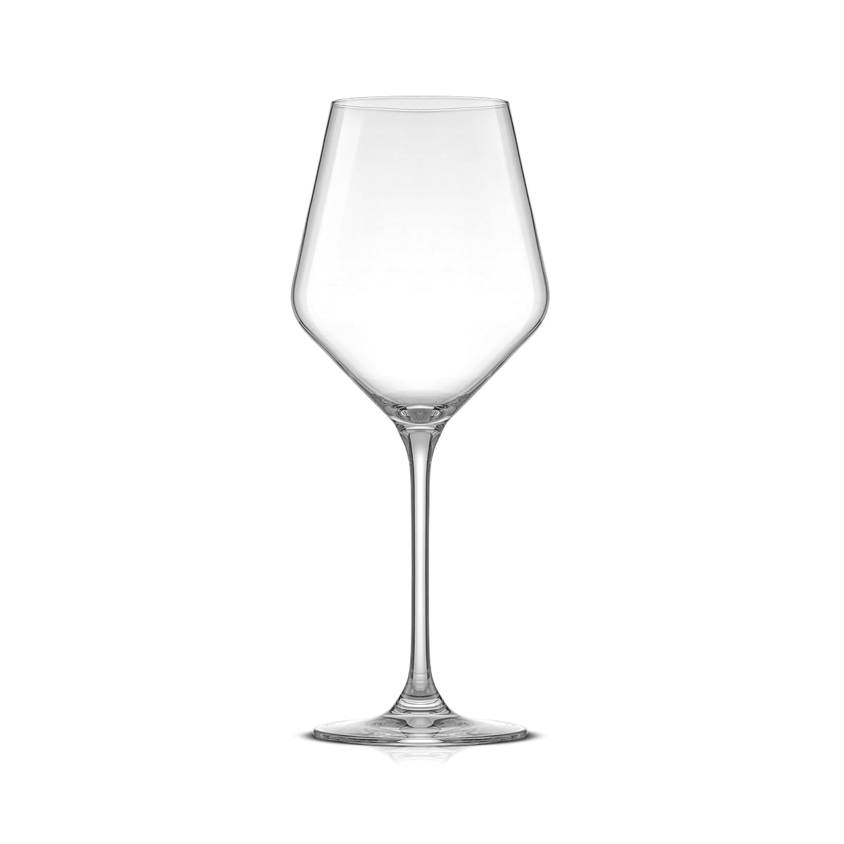 JoyJolt Layla - Juego de 4 copas de vino blanco, 13 onzas transparentes, fabricadas en Europa