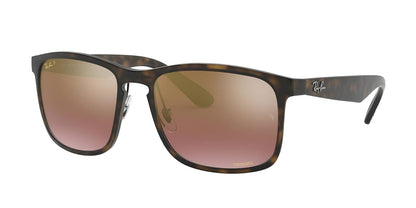 Ray-Ban anteojos de sol cuadradas para hombre Rb4264 Chromance - 58 mm - Habana