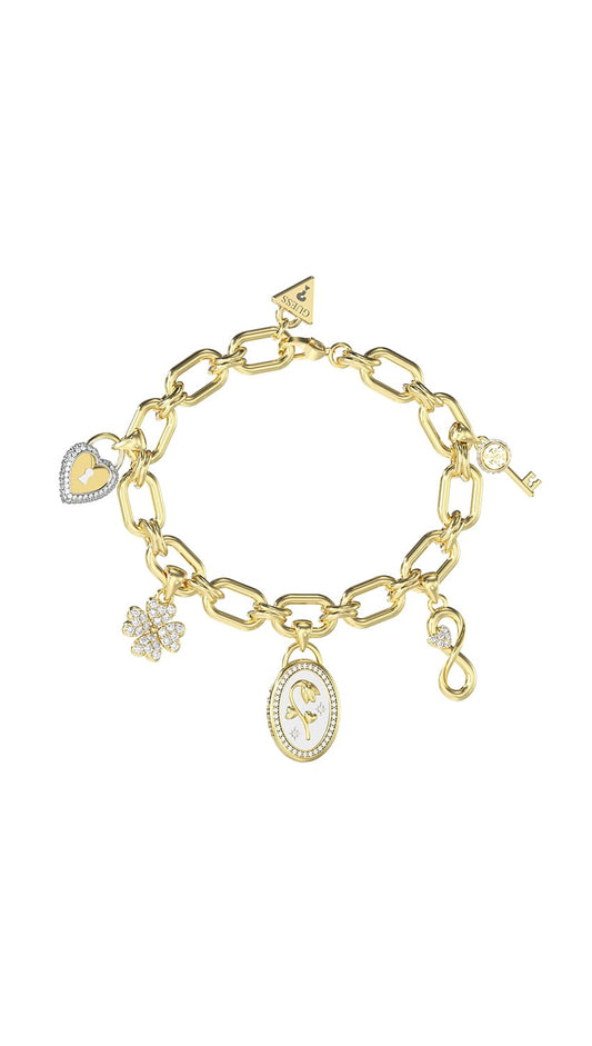 GUESS Pulsera para Mujer LOVE BITES color Dorado