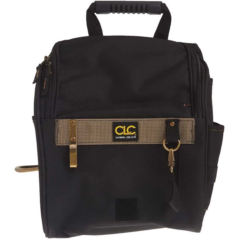 Custom LeatherCraft 1509 Bolsa para Herramientas de Electricista Profesional con 21 Bolsillos con zíper
