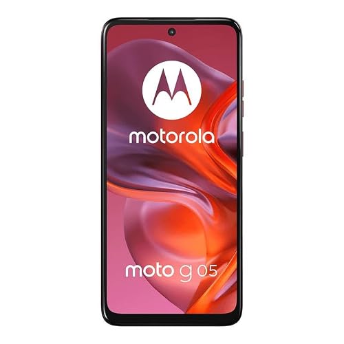 Motorola G05 Rojo (4GB RAM/128GB), 50MP, Celular Desbloqueado