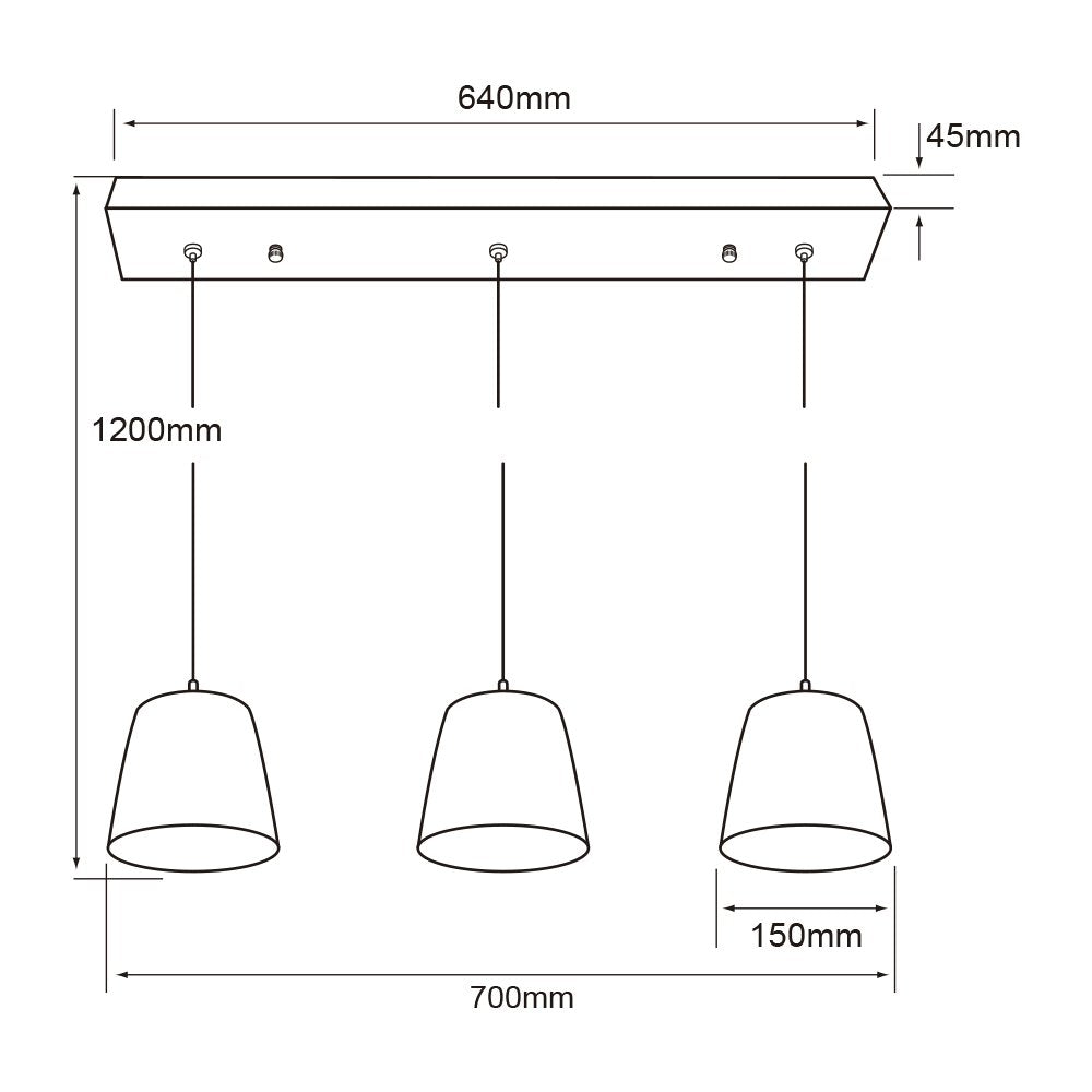 Tecnolite Lámpara Colgante LED, Iluminación de Sala, Luz Colgante de Techo Moderno, Color Blanco/ Lámina de Acero, 100 - 240 V, 26 W, Luz Cálida 3 000 k,