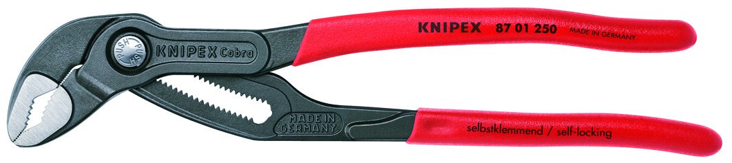 KNIPEX Tools - Juego de alicates cobra de 2 piezas (87 01 180 y 87 01 250) (003120V01US), rojo