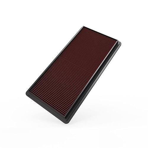 K&N Filtro de Aire de Motor de Alto Flujo 33-2111, Lavable, Rojo Brezo, para Chevrolet/GMC Corvette/Express 1996-2004