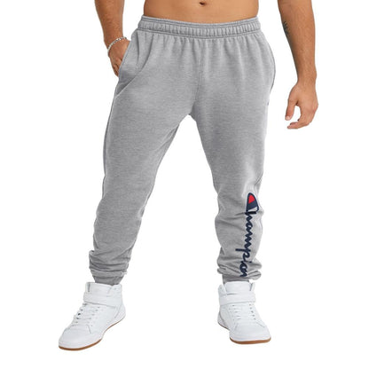 Champion Powerblend Pantalón Deportivo para Hombre - 4XL Amplio - Escritura Oxford Gray