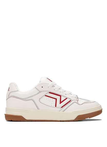 Vans Upland Tenis Unisex - 28.5 cm - Blanco Rojo