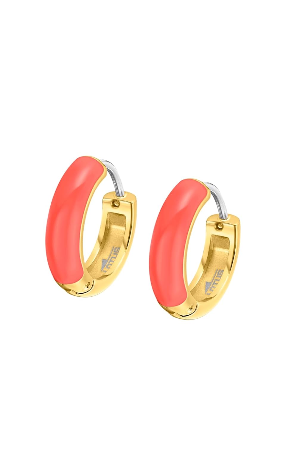LOTUS STYLE Aretes para dama en tono coral