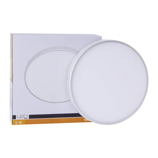 Tecnolite - Downlight LED Empotrable, Bote Integral 12 cm o Sobreponer 9 W, Luz de Día, No atenuable