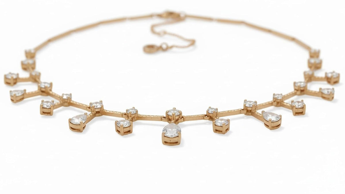 Anne Klein Collar Circular Para Mujer | Dorado, Mediano, Forma Circular, Cierre Gancho Francés, Gleaming Light
