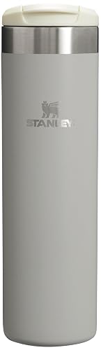Stanley AeroLight - Botella de tránsito de 20 onzas | Tapa de bloqueo para bebida | Botella de agua resistente a fugas o taza de café | Acero inoxidable ligero aislado | Sin BPA | Ceniza