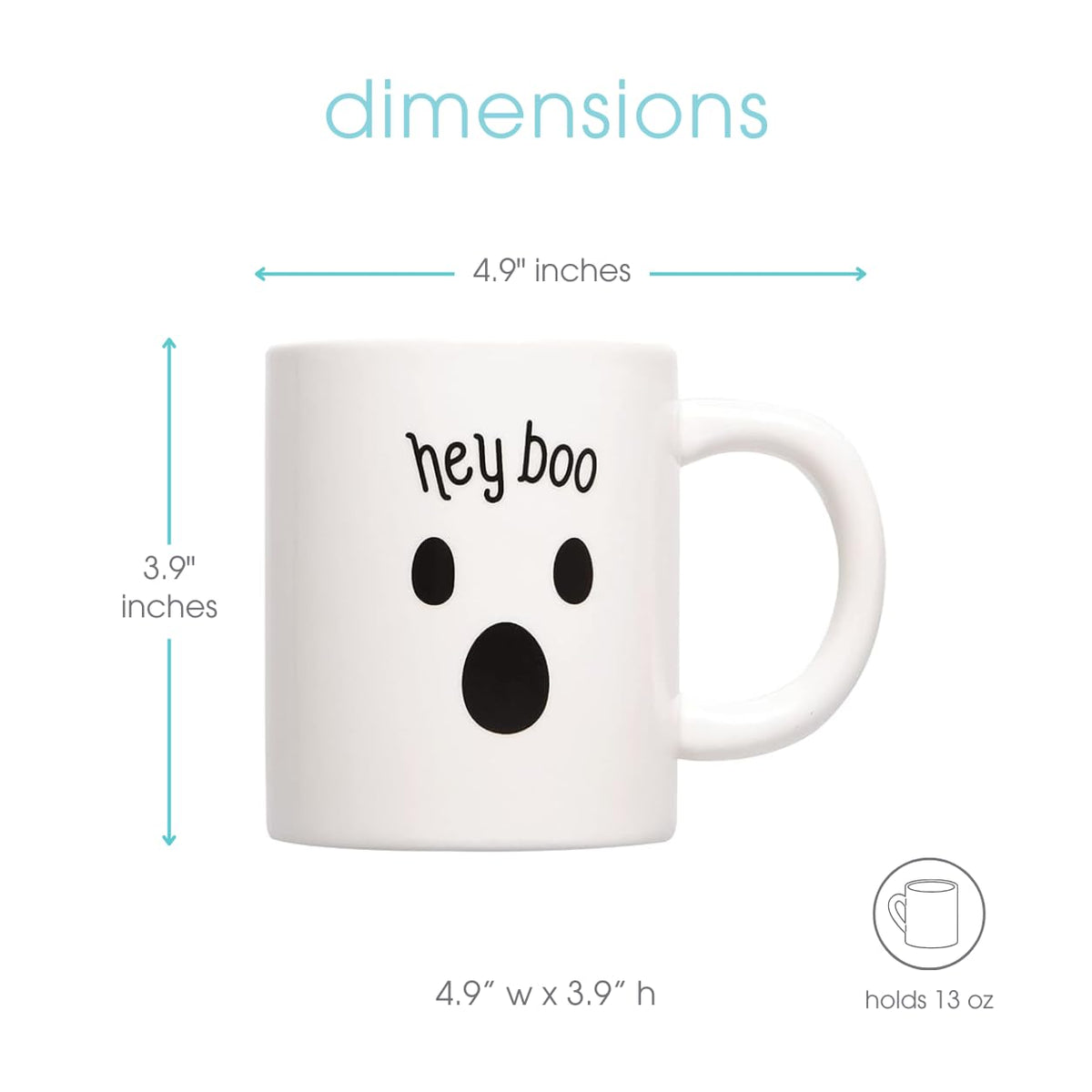 Pearhead Happy Fall Y'all - Taza de café de otoño, accesorios Home Dećor, naranja, 15 onzas, decoraciones de cocina de otoño, taza de té o café de día festivo