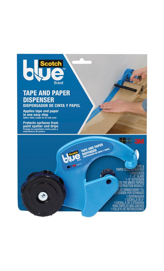ScotchBlue M1000-SBN - Cinta adhesiva y dispensador de papel