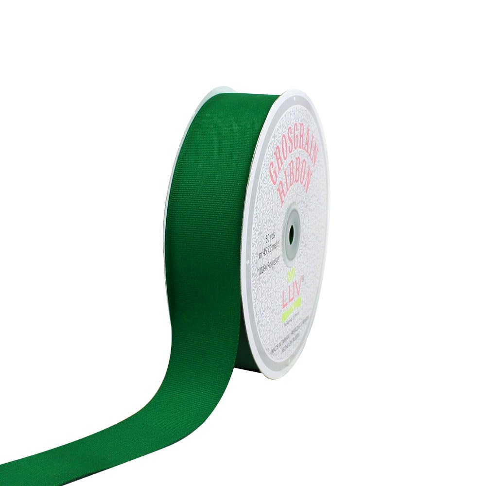 Creative Ideas Solid Grosgrain Ribbon, 1-1/2-Inch by 50-Yard, Emerald Green