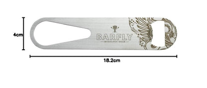 Barfly - Abridor de velocidad de barra, 7 pulgadas, inoxidable, negro