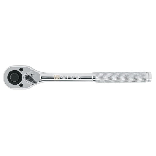 Truper M-1249, Matraca liberación rápida, cabeza de pera, cuadro 1/2"