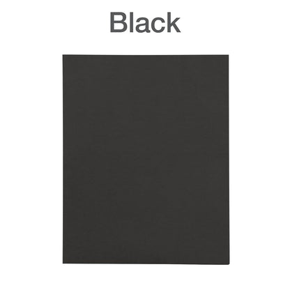 Folder doble solapa Oxford, papel texturizado, color negro, tamaño carta, ideal para proyectos escolares o profesionales, gran capacidad (57542)