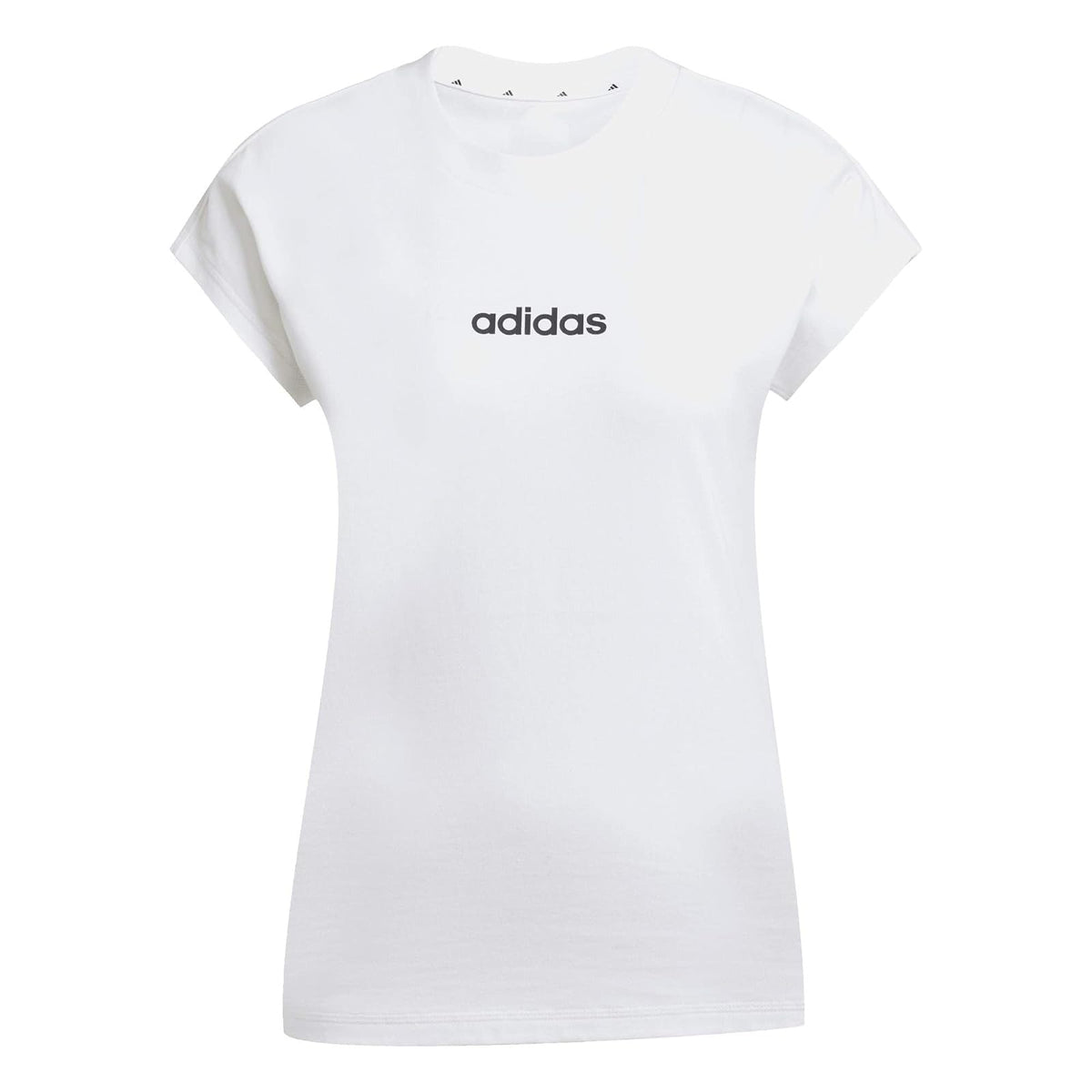 adidas Essentials Linear Playera de Algodón Mujer - G - Blanco
