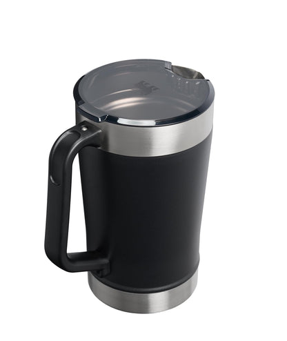 Stanley Stay-Chill Jarra de 64 onzas | Jarra de agua fría, cerveza y bebida con tapa, contenedor de bebidas duradero de gran capacidad con asa, acero inoxidable aislado, sin BPA, negro 2.0