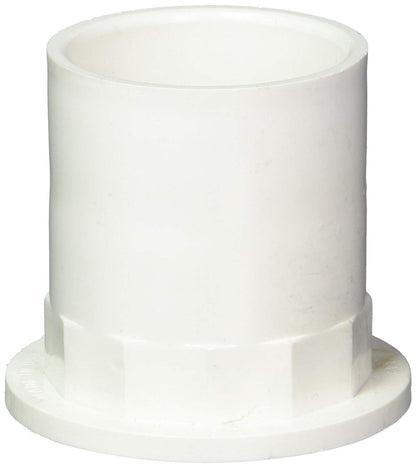 WestBrass Sch 40 - Adaptador recto (1-1/2", ABS), Blanco