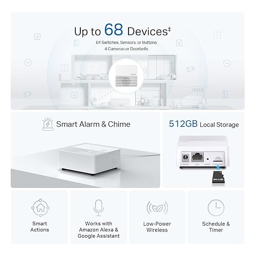 TP-Link Tapo H200 HUB Inteligente para 4 Timbres/Cámaras y 64 Sensores