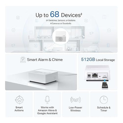 TP-Link Tapo H200 HUB Inteligente para 4 Timbres/Cámaras y 64 Sensores