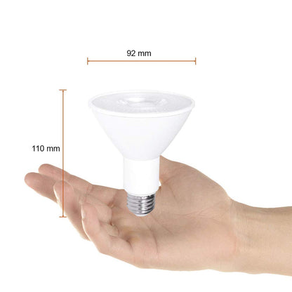 Tecnolite - Foco PAR30 LED 10 W, Luz Cálida Brillante, Base E27, Atenuable