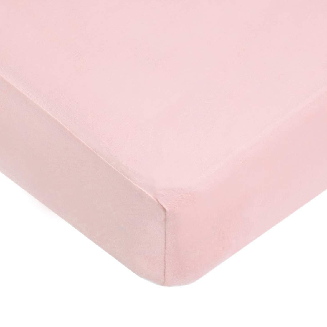 American Baby Company Sábana Ajustable de Cuna, Estrellas Rosas - Rosa bebé