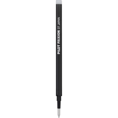 Pilot Frixion – Bolígrafo de tinta de gel, Negro, Paquete con 3 unidades (Fine Point) + FriXion - Recambio para bolígrafo de tinta de gel, 3 unidades, Azul, Repuesto de tinta (empaque de 3)