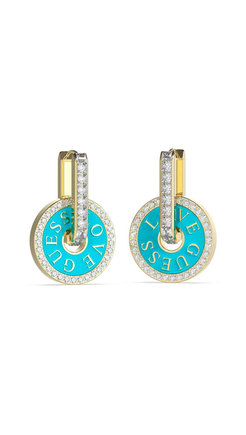 GUESS Aretes para mujer love color dorado jube04075jwygtqt/u