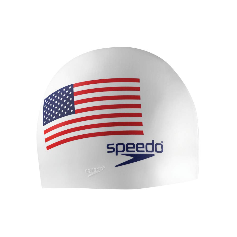 Speedo Silicone Solid Gorra de natación - Blanco