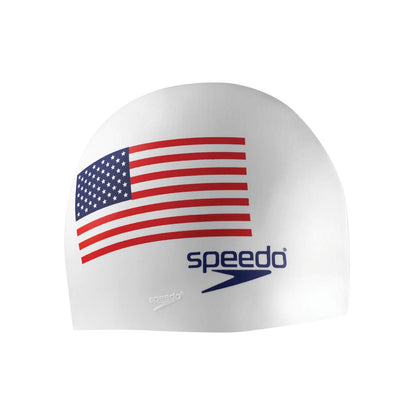 Speedo Silicone Solid Gorra de natación - Blanco
