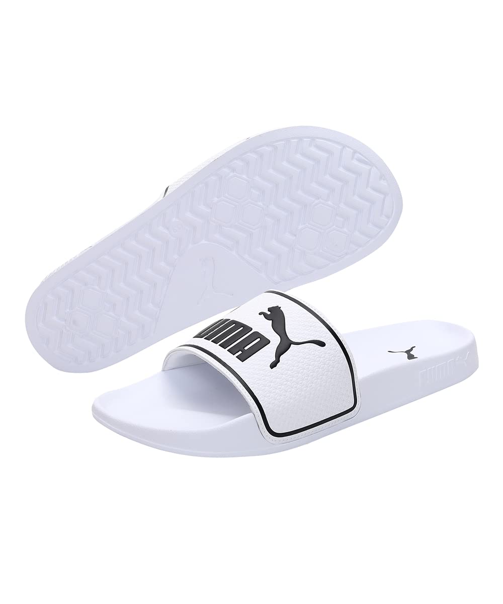 Puma, Sandalias Leadcat 2.0, Unisex, Blanco y Negro, Talla 22