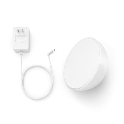 Philips Hue Go - Lámpara de mesa (Bluetooth y Zigbee), color blanco + Extensión - Tira de Luz Interior White & Color Ambiance - 1m - Versión Lightstrip Plus V4 con Bluetooth y Zigbee