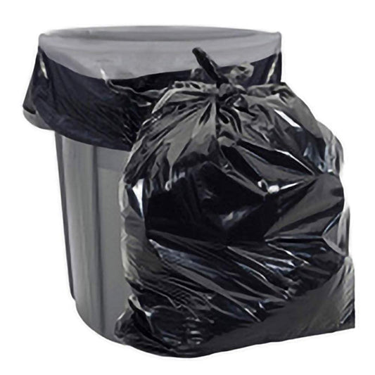 Aluf Plastics Bolsas de basura de 55 a 60 galones – 1.5 mil (eq) negras resistentes – 38 x 58 pulgadas – Paquete de 100 – para contratistas, industriales, comerciales y exteriores