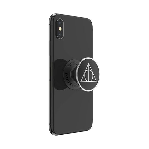 PopSockets PopGrip - Soporte expandible y Agarre con una Parte Superior Intercambiable para teléfonos Inteligentes y tabletas, Esmalte Reliquias de la Muerte