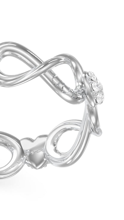 GUESS Anillo para Mujer LOVE BITES color Plata