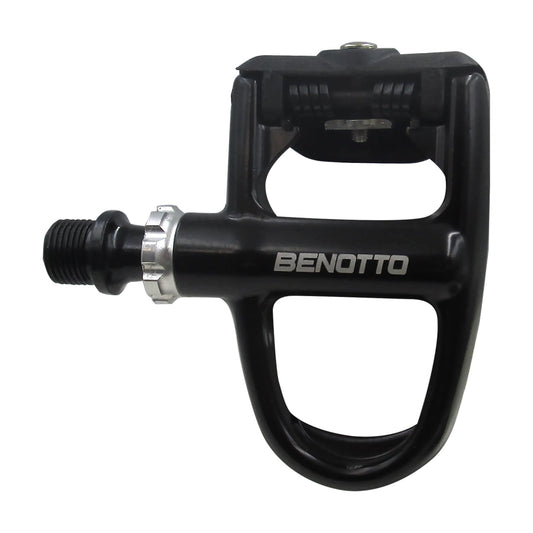 Pedal BENOTTO Ruta 9/16 de Contacto Compatible con Placas Look KEO Aluminio Negro FPD-C34K (2 Piezas)