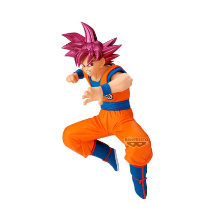 Banpresto - Dragon Ball Super Saiyan God Son Goku vs Beerus Match Makers Figura de colección 4.7 Pulgadas - Estatuilla Anime con Base y Pose dinámica para exhibición