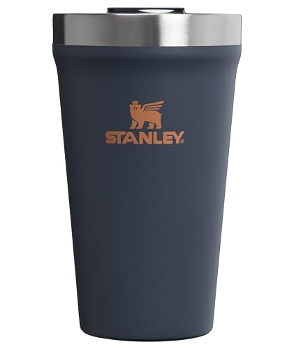 STANLEY - Vaso para uso diario, 16 onzas, tapa a presión, para bebidas, café y cóctel, copa de vino de acero inoxidable aislada, sin BPA, crepúsculo