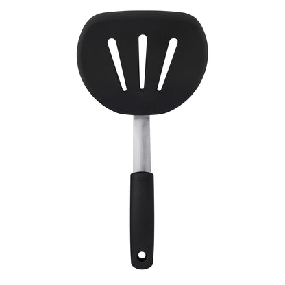 Oxo 1071533 Good Grips Silicone Flexible Pancake Turner/Spatula, Black,, Negro