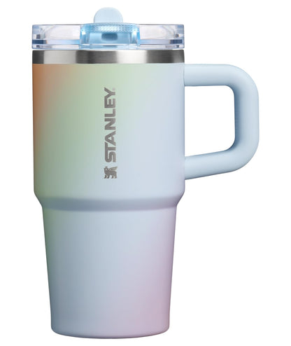 Stanley Quencher ProTour Vaso Térmico con Popote Abatible, Acero Inoxidable - 20 Ounces - Espiral Sunrise