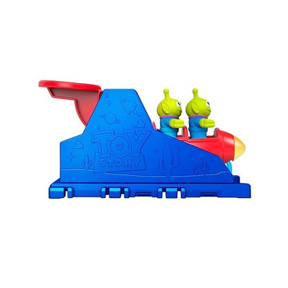 Fisher-Price Imaginext Toy Story Juguete Lanzador De Aliens, Figura Y Vehículo Temático, Set De Carreras con Lanzador, para Niños De 3 Años En Adelante