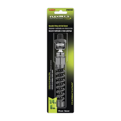 Flexzilla Pro Air Hose Reusable Fitting with Ball Swivel, 1/4 in. - RP900250BS