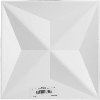 Ekena Millwork WP12X12KEWH Paquete de azulejos, Sencillo, Blanco