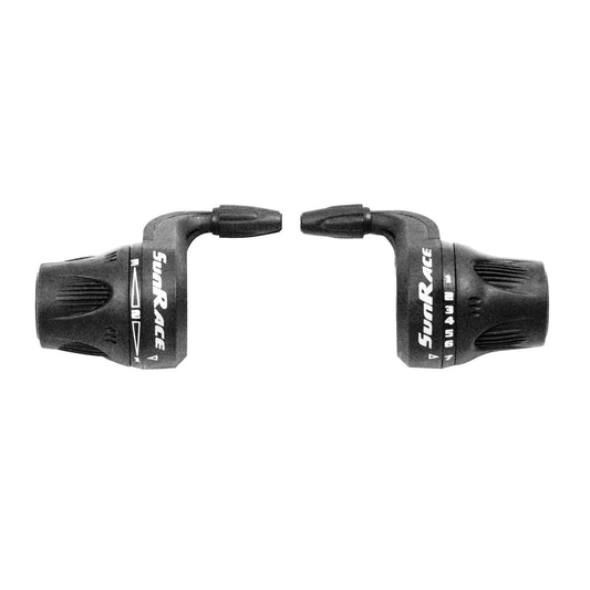 SUNRACE Puños de Mando MTB 3x7 ‍ | Index/Fricción con Forros | Incluye Bolsita | Control Preciso | Modelo TSM28.7F00.000.HPB
