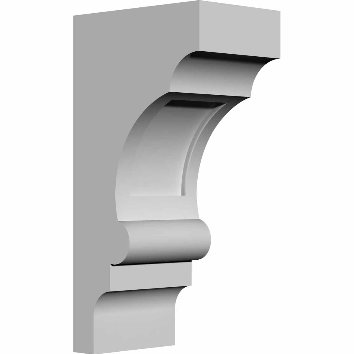 Ekena Millwork BKT05X10X03DI Soporte Diane de 4 pulgadas de ancho x 5 1/4 pulgadas de profundidad x 10 pulgadas de alto - 4"W x 5 1 - 4"D x 10"H