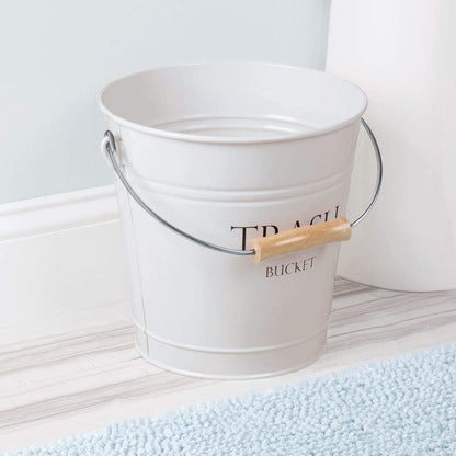InterDesign Pail Waste Can, White