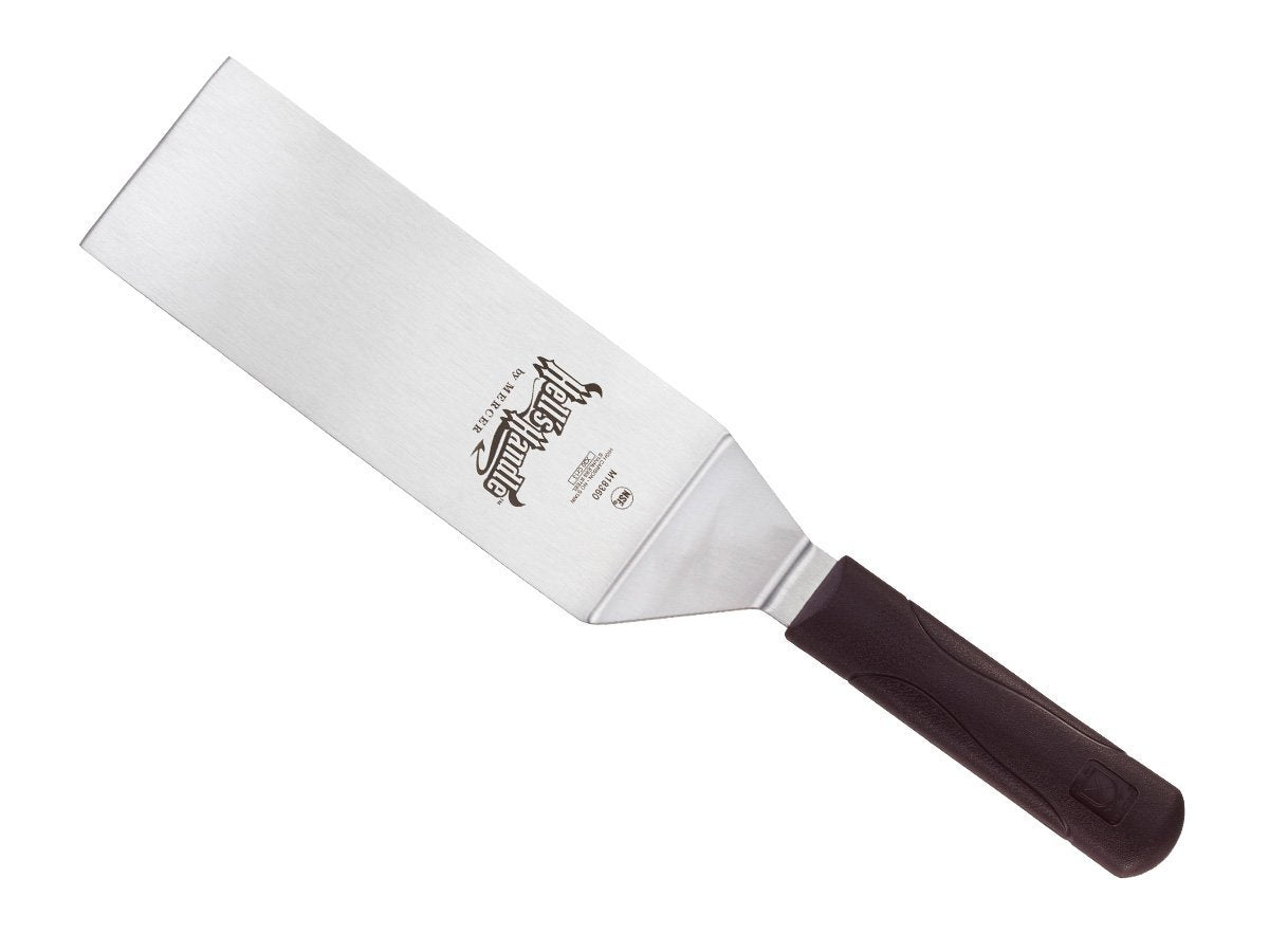 Mercer Culinary Hell's Handle M18360 Large 18/8 Stainless Steel Heavy Square Edge Turner